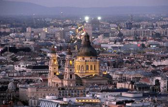 Panoramic view over Budapest