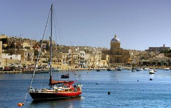 Panoramic view of Kalkara town