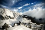 Peaks of Tatra mountains in winter