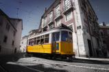 Yellow Lisbon tram