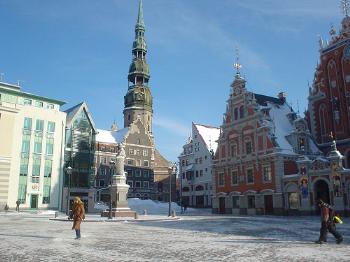 Town Hall square in Riga