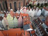 Panoramic view of Gdansk old town