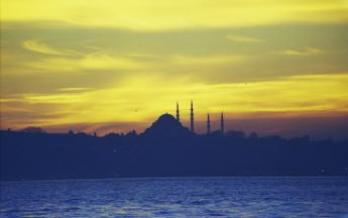 Mosque at sunset