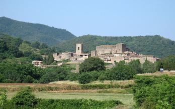 Panoramic view of Santa Pau