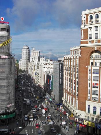Main street in Madrid